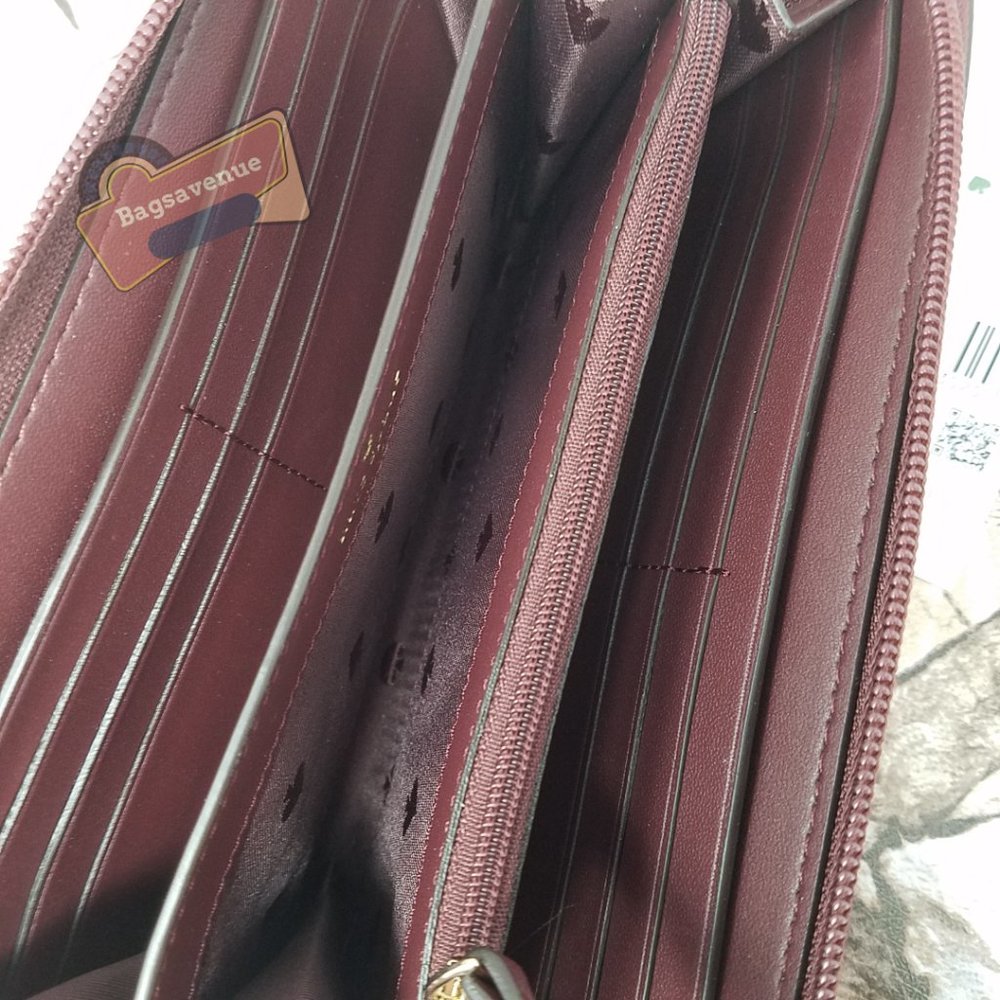#bagsavenue set penny greta court tote cherrywood maroon neda wallet Kate Spade - Picture 5 of 16
